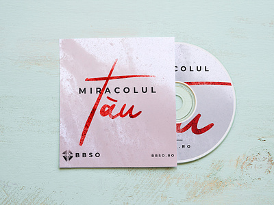 Miracolul Tau - CD Cover black blood branding case cd church clean colors cover cover art cross design disc gradient illustration logo minimalist simple typography vector