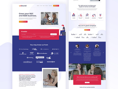 Website Homepage Design adobe blue calltoaction clean content gradient gradients header hero illustrator logo minimalist photoshop services shapes simple testimonial xd