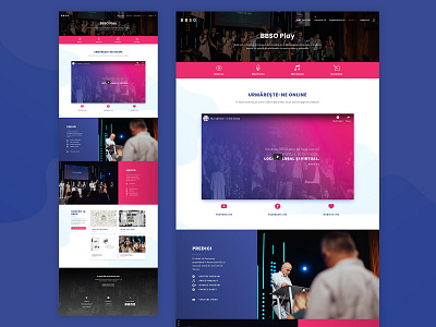 BBSO Play Page Website Design bbso blog blue church design facebook layout minimalist oradea page photoshop pink play red simple simple clean interface simple design web design website