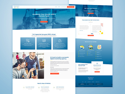 Agency Boon Dedicated Services Page Design