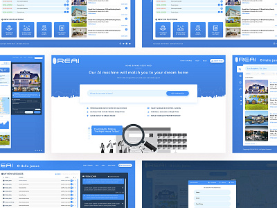 Real Estate Artificial Intelligence Platform UX/UI Design