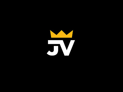 JV Monogram Logo brand branding crown force jv letter king logo logodesign vj letter