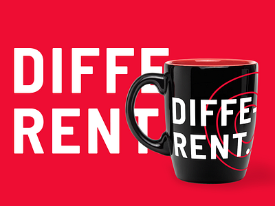 Branding Mug black branding different identity logo mug red studio white