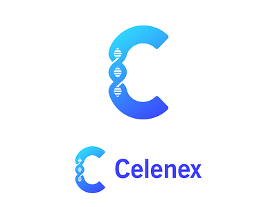 Celenex Logo brand c design dna identity logo medical pharmaceutical symbol