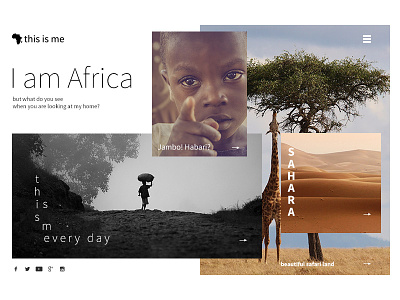 Africa Non Profit africa black clean color design guvernamental header minamalistic non profit website white