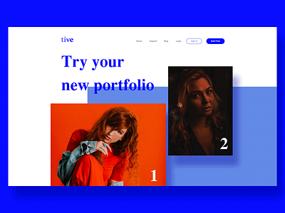 Tive Portfolio agency clean company design designer minimal porfolio studio ui uix website