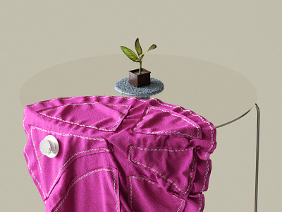 Tea Time 3d cinema4d cloth minimal plant redshift tea time