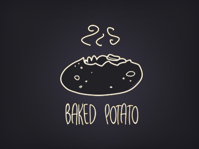 Baked Potato baked baked potato design diseño diseño grafico grafico graphic graphic design logo logo design potato