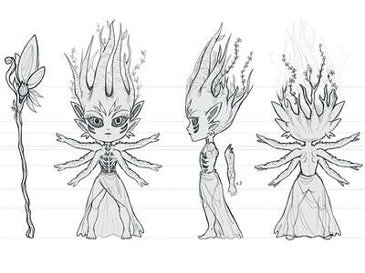 Goddess Serka character character design character turnaround diseño personaje goddess illustration model sheet turnaround