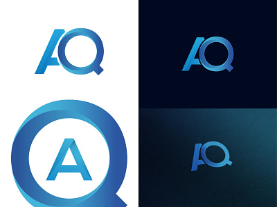 AQ - LOGO branding company brand logo company logo design gradient gradient logo icon logo logo design logodesign logos modern modern gradient logo typography vector