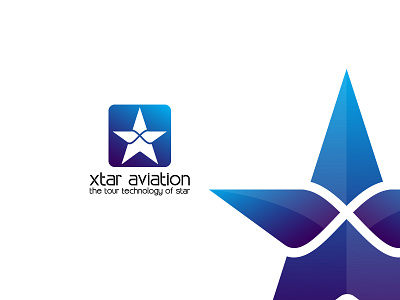 Xtar aviation avatar aviation company aviation company logo aviation logo avition branding company brand logo company logo design logo logodesign star stars tour vector