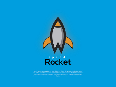 Speed Rocket logo branding company brand logo illustration logo rocket launch rocket logo