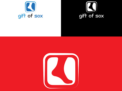 Gift Of Sox branding company brand logo company logo design illustration logo socks socks logo vector