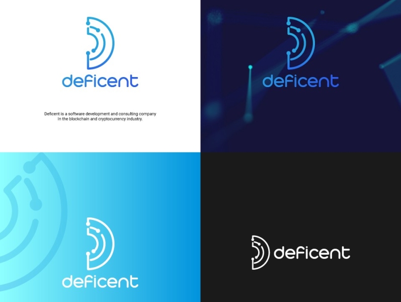 Deficent creative logo creative logo design deficent flat logo minimal logo minimal logo design tech logo technology logo technology logo design