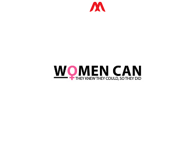 Women Can 01 app branding company brand logo company logo icon logo typography vector women women can logo womens womens logo