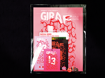 GIRAF 13 Pack animation booklet brand branding design festival graphic design logo package