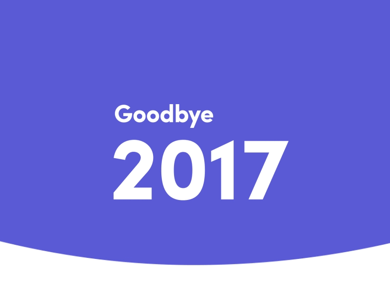 Goodbye 2017 2017 2018 design goodbye hello monday monday.com ui uiux ux year in review year in review 2017