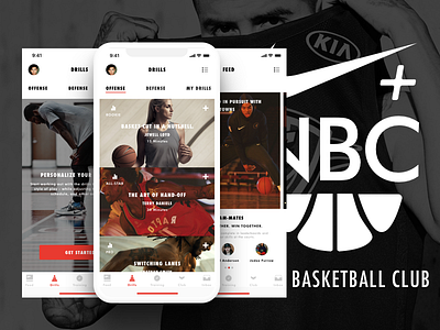 Nike + Basketball Club. - Mobile app design basketball jordan nike nike ui product design ui ui ux design uiux user experience user experience design user interface user interface design