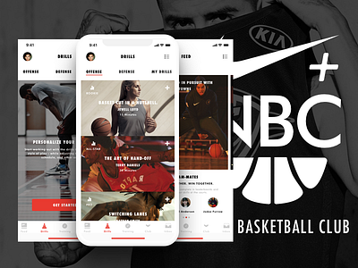 Nike + Basketball Club. - Mobile app design