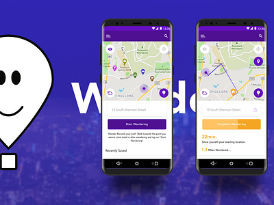 'Wander'- Mobile Application Design