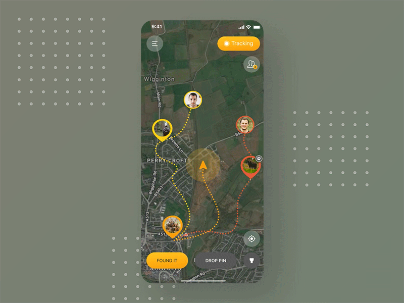 HuntR animal animation app design hunter hunters hunting ios minimal mobile navigation ui ux