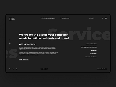 BJG design minimal ui ux web website