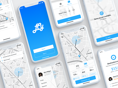 LynkCity rider for IOS app design ios mobile taxi app taxi booking app ui ux