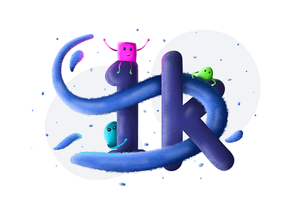 1k followers 1k art complete design doodles dribbble followers googledoodle icon illustration logo style ui vector web