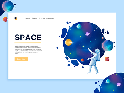 Space Landing animation app art astrology design doodles drawing illustration landing manoj mjdesign page sketch space ui universe ux vector webdesign websites