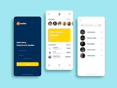 Ewallet App ui