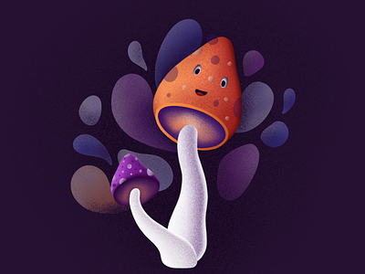 Mushrooms illustration art concept illustration illustrator mushrooms plants procreate vegetables