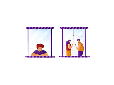 Life art artist characters clock concept couch dreams dribbble happy home illustration lifestyle man party plan