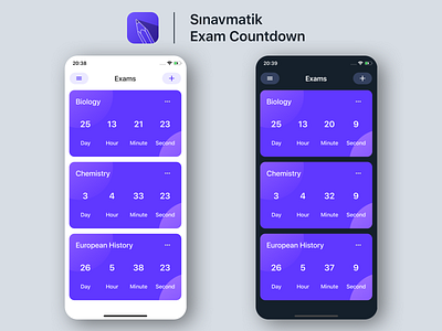 Sınavmatik - iOS Application app design exam flat interface ios minimal mobile modern product ui ux
