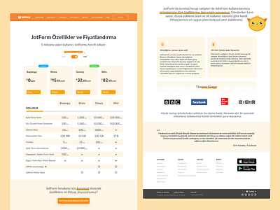 JotForm Pricing Page Concept concept design flat form builder forms jotform minimal page podo pricing refactoring saas ui vector web