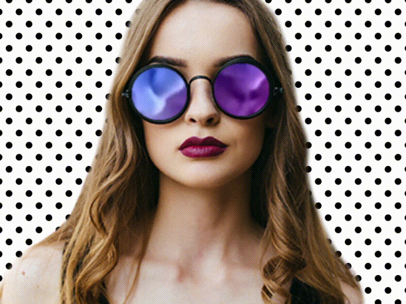 Glasses after effects animation fashion