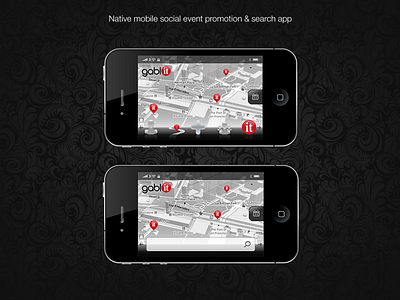 Social event search and sharing app design (2012!) design mobile native reimagine responsive ux visual