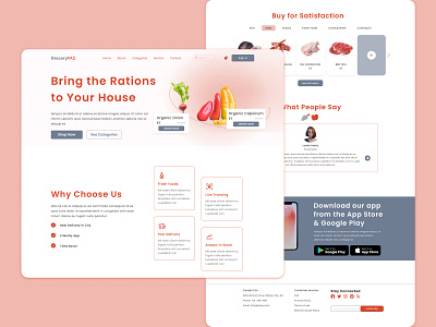 Grocery Market - Landing Page