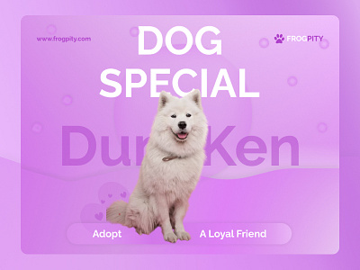 Dog Adoption Poster 2022trand ad animal beginner branding clean color design graphic design illustration logo pet pink poster social media trendy ui