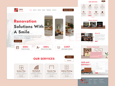 SRS Services Landing Page 2022trand 3d animation beginner branding clean color colorful design figma graphic design illustration logo online pro service services ui ux web design