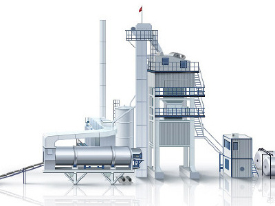 Factory illustration industry tech design