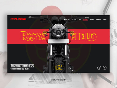 Royal Enfield - Thunderbird 500x bike branding design landingpage minimal motorbike motorcycle motorsport royal enfield thunderbird two wheeler typography ux website