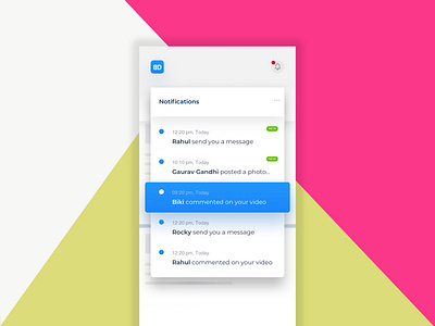 Notifications Card app android app card design minimal mobileapp notifications ui ux