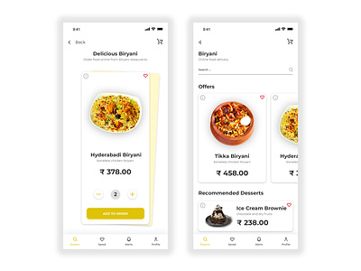 Online Food Delivery App app branding delivery design food app minimal mobileapp onlinedelivery ui ux
