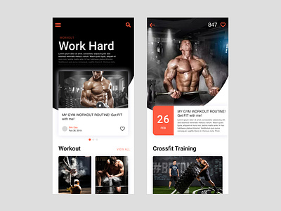 Workout blog app