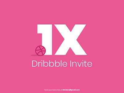 1X Dribbble Invite dribbble invite invite