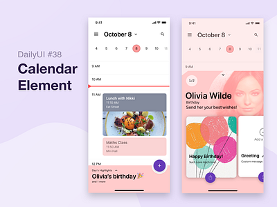 Calendar UI exploration