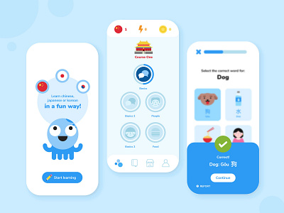 Linggo App Design app character color cute design flat icon illustration illustrator vector