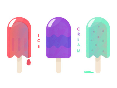 Ice cream color cute design drawing icecream illustration kawaii palette sketch vector