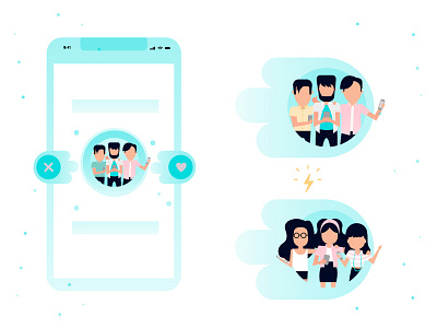 Flat Illustrations - App