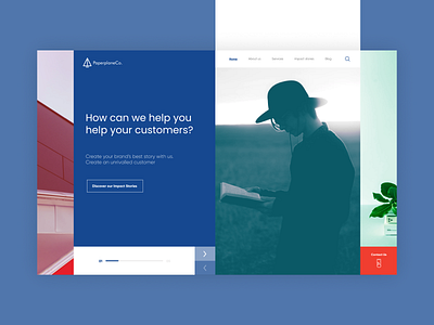 Paper Plane Co. corporate web branding design illustration logo minimal ui ux web website